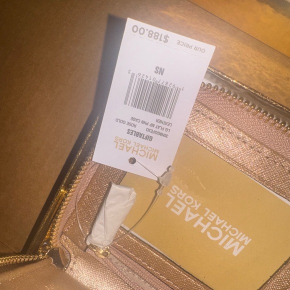 Michael Kors Rose Gold Sparkle NWT $198 - Picture 6 of 9